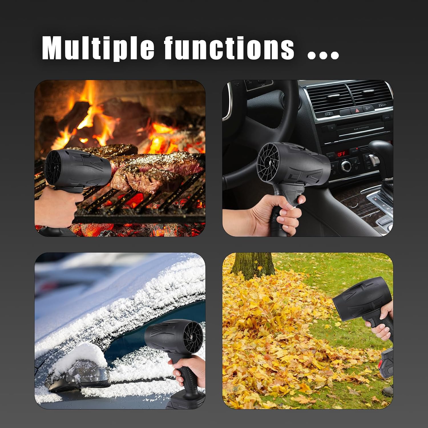 Small Cordless Leaf Blower,130000RPM Handheld Electric Dust Blower, Mini Jet Dry Blower Fan with 2 Battery,for Computer Keyboard,Outdoors,Car,Home - Image 4