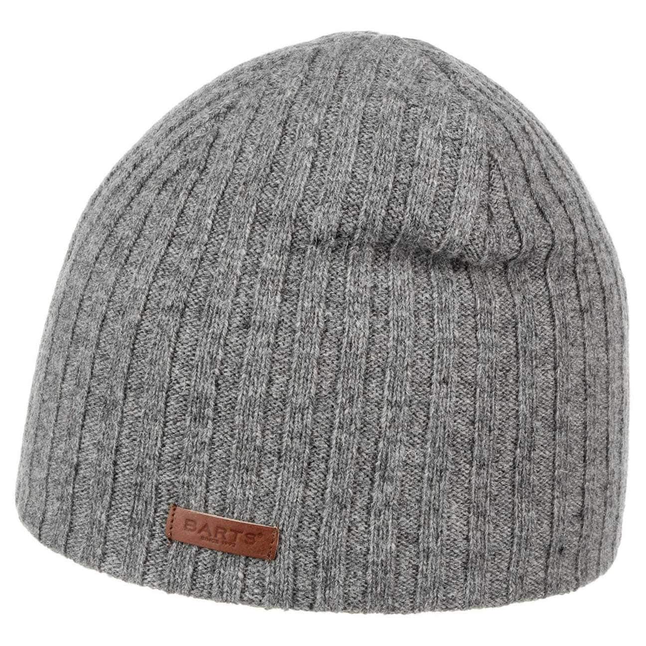 Barts Men's Grey Haakon Lambswool Knit Hat By