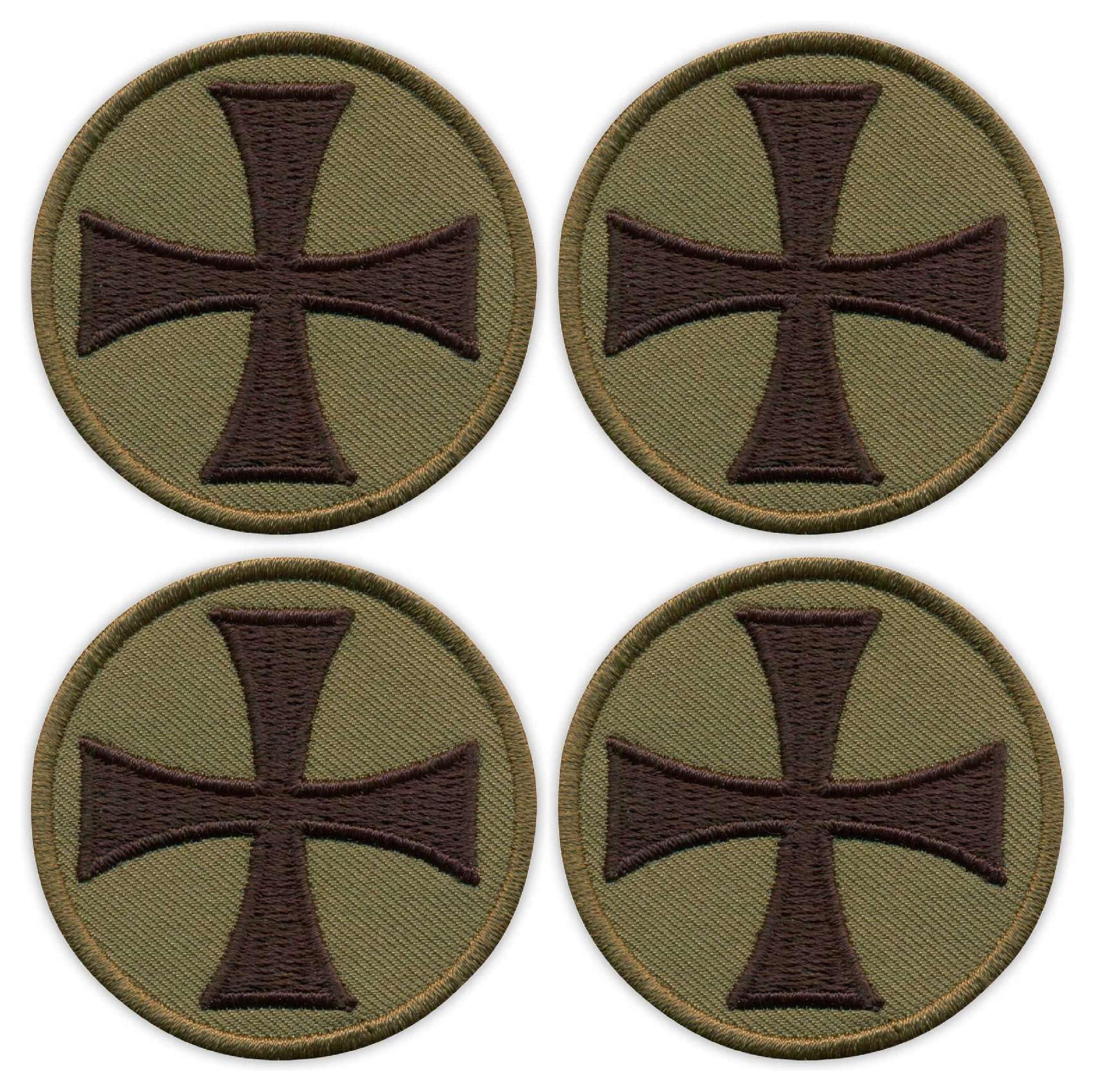 Écusson brodé The Templar Cross pour réparer un vêtement troué ou usé