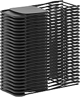 Vista 17 de Flash Furniture Hercules - Juego de 10 sillas plegables de plástico resistentes para interiores y exteriores, sillas apilables comerciales plegables