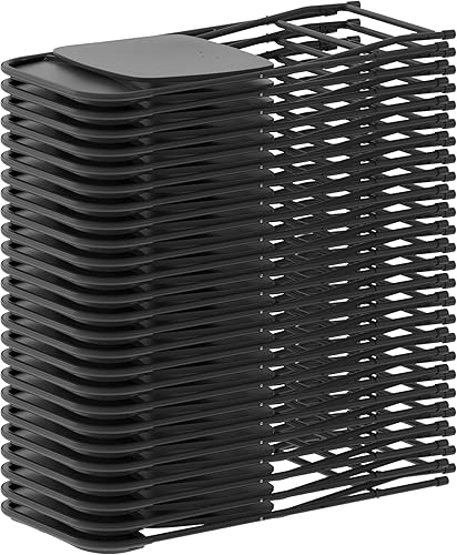 Miniatura 17 de Flash Furniture Hercules - Juego de 10 sillas plegables de plástico resistentes para interiores y exteriores, sillas apilables comerciales plegables