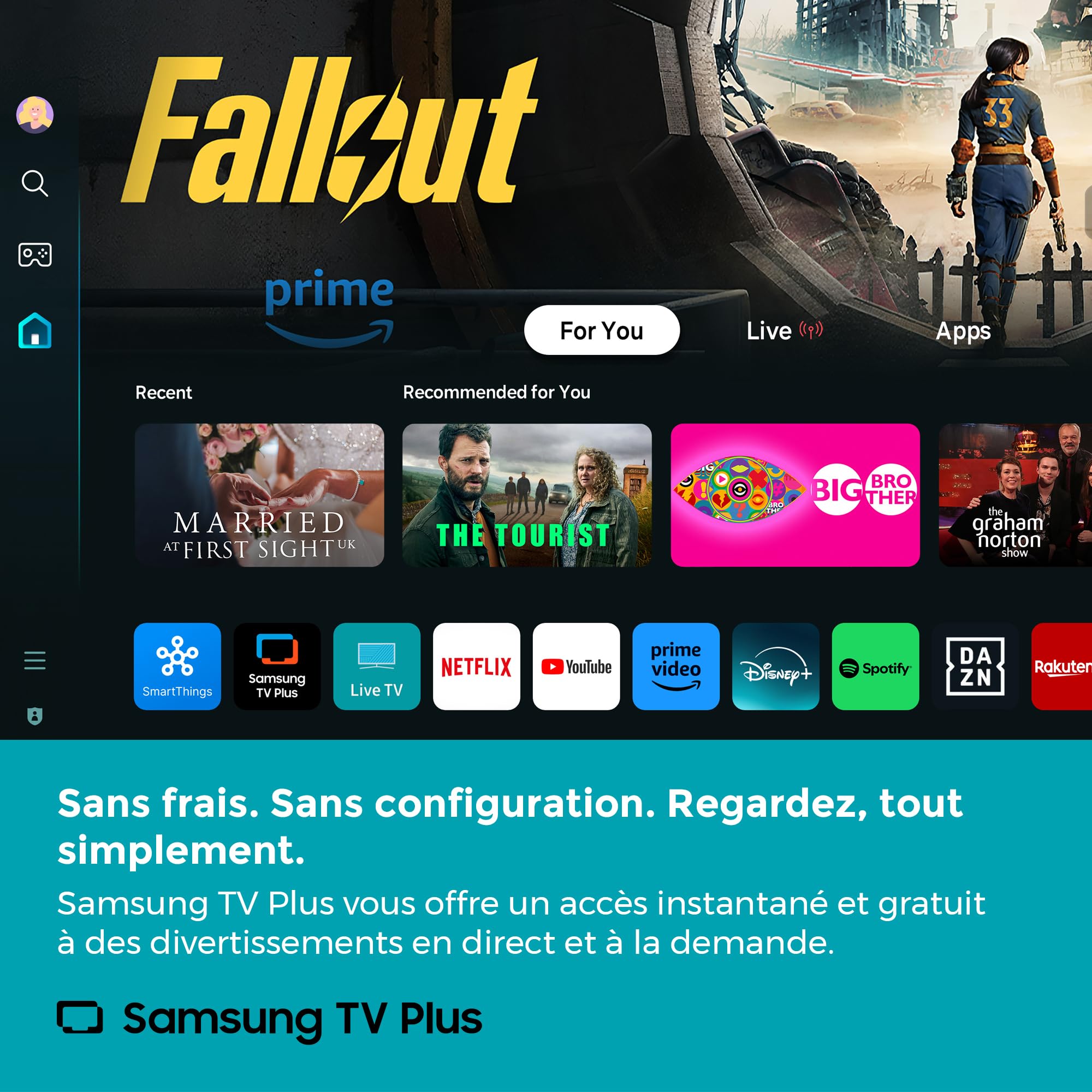 Cello CTRAV-22TZ Smart TV 22 Pouces, 12 V/230 V, Tizen OS de Samsung, Gaming Hub, Bluetooth, Triple Tuner intégré, pour Camping-Car et Bateau