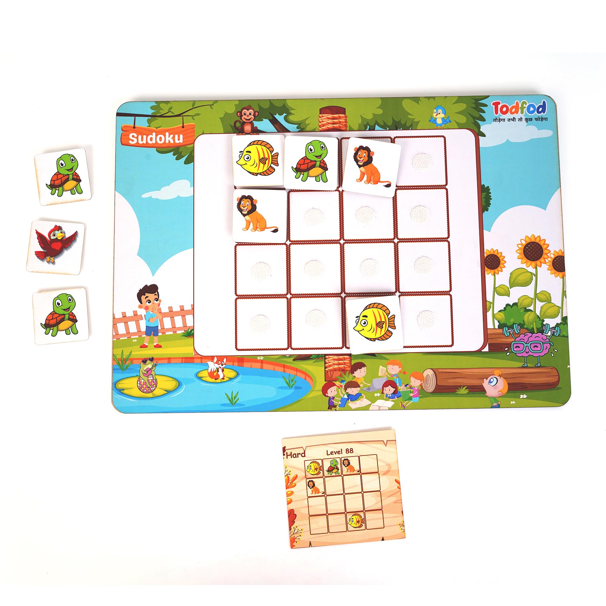 Children’s Sudoku (2 in 1) Game Puzzles |Brain Activity Toy for Children Ages 5 to 8 - Image 7 thumbnail