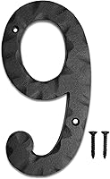 Vista 45 de NACH Números de casa para exterior, números de dirección negros de 5.5 pulgadas para casa - Número 3 - Números rústicos para exteriores