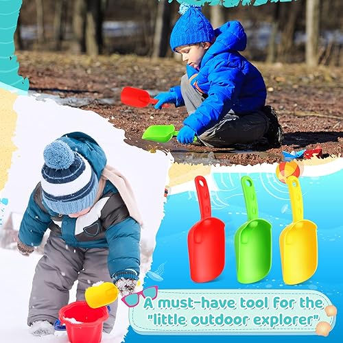 Miniatura 7 de 24 piezas de pala de playa de 8 pulgadas, pala de arena de plástico, juguetes de playa para niños, juguetes de arena resistentes, juguetes de arena