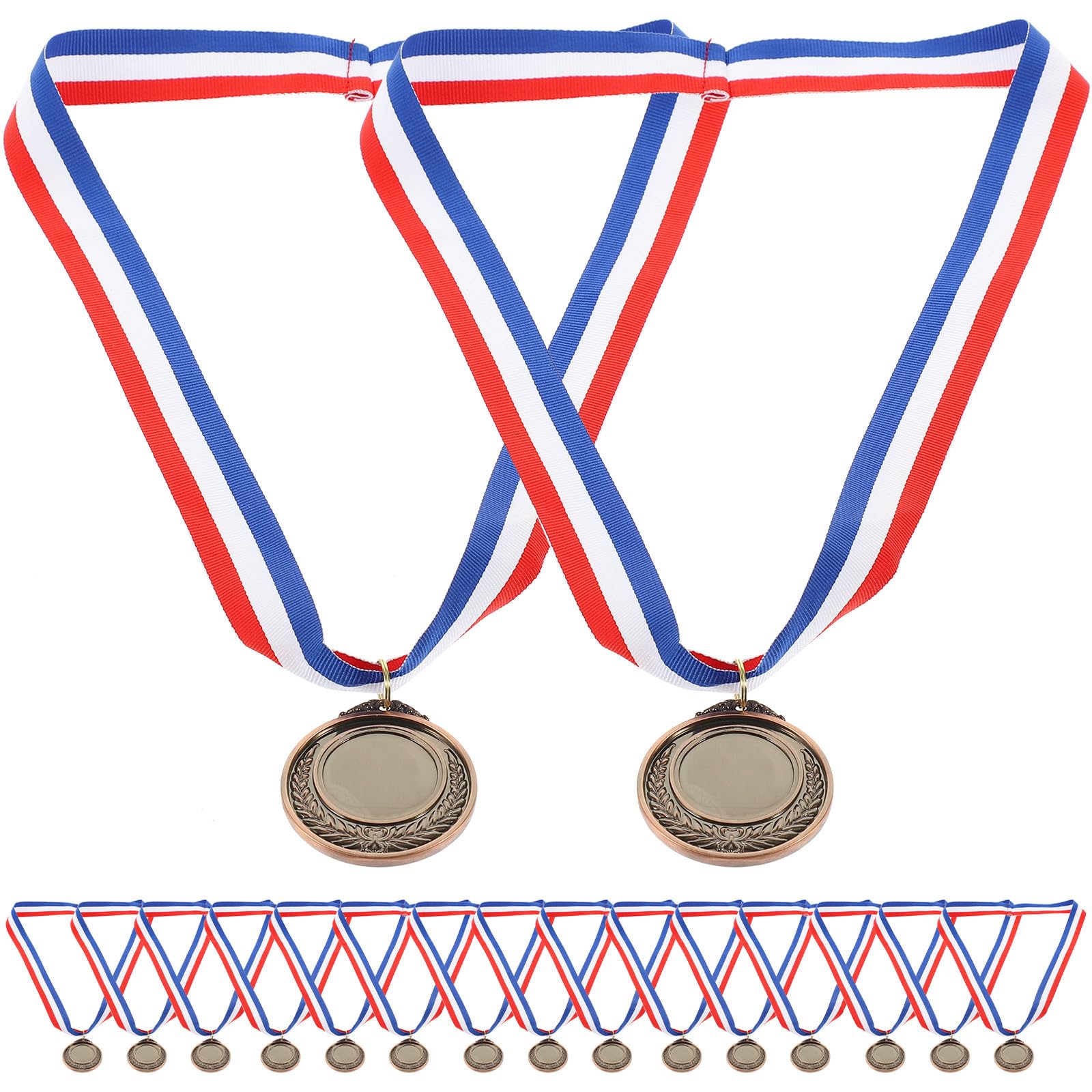 Abaodam 24 Piezas Medallas de Metal para Competición y Fiestas, Superficie Lisa sin Rebabas, Accesorio de Premio Adecuado para Estudiantes y Eventos Deportivos
