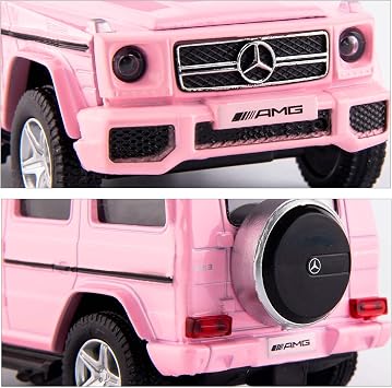 TGRCM-CZ 1/36 Scale Benz G63 Casting Car Model, Zinc Alloy Toy Car for Kids, Pull Back Vehicles Toy Car for Toddlers Kids Boys Girls Gift (Pink)