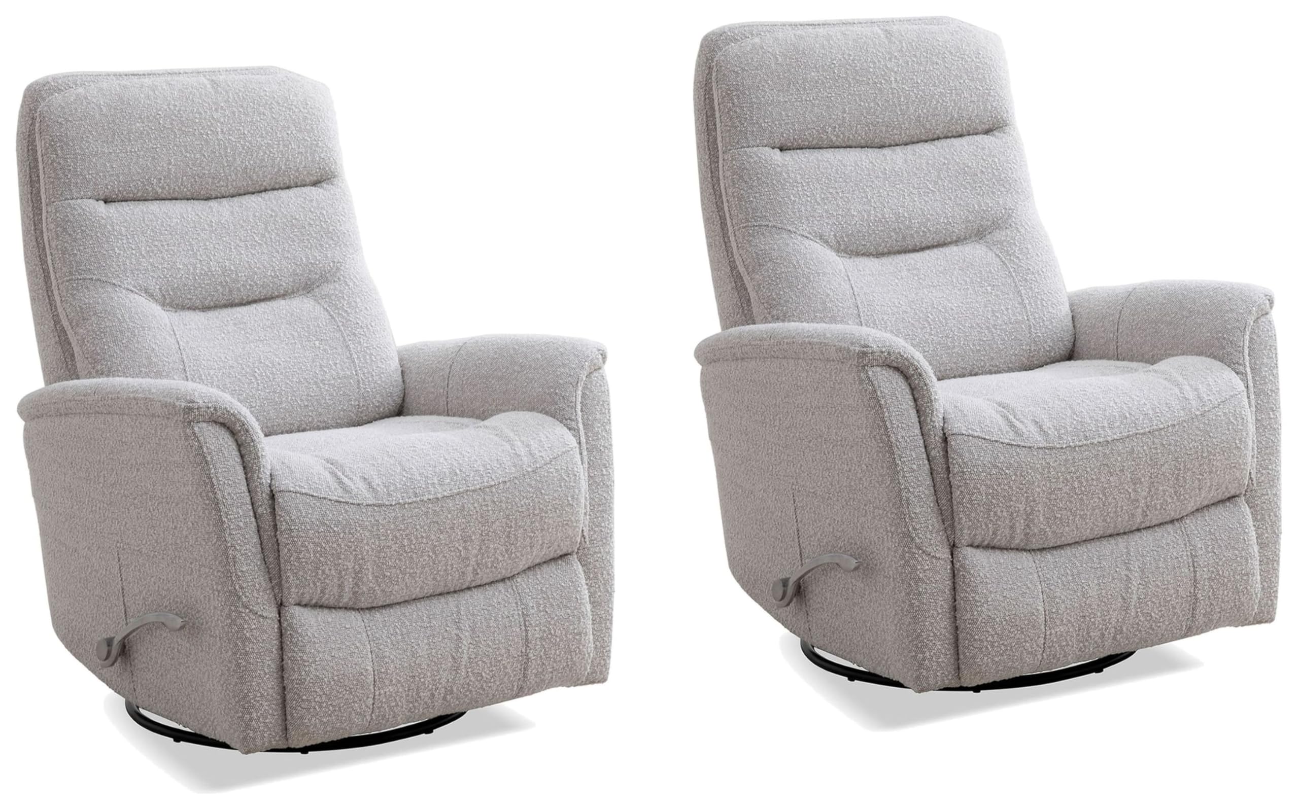 Parker Living Gemini - Bloke Cotton Swivel Glider Recliner Two Pack