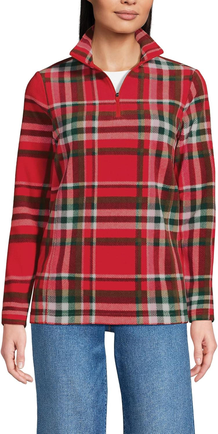 Lands' End Anyweather Fleece Quarter Zip Pullover