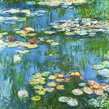 liziciti 5D Diamond Painting Kits, Full Drill Monet Water Lily Diamond Paintings Art DIY for Wall Decor 16x16 inches