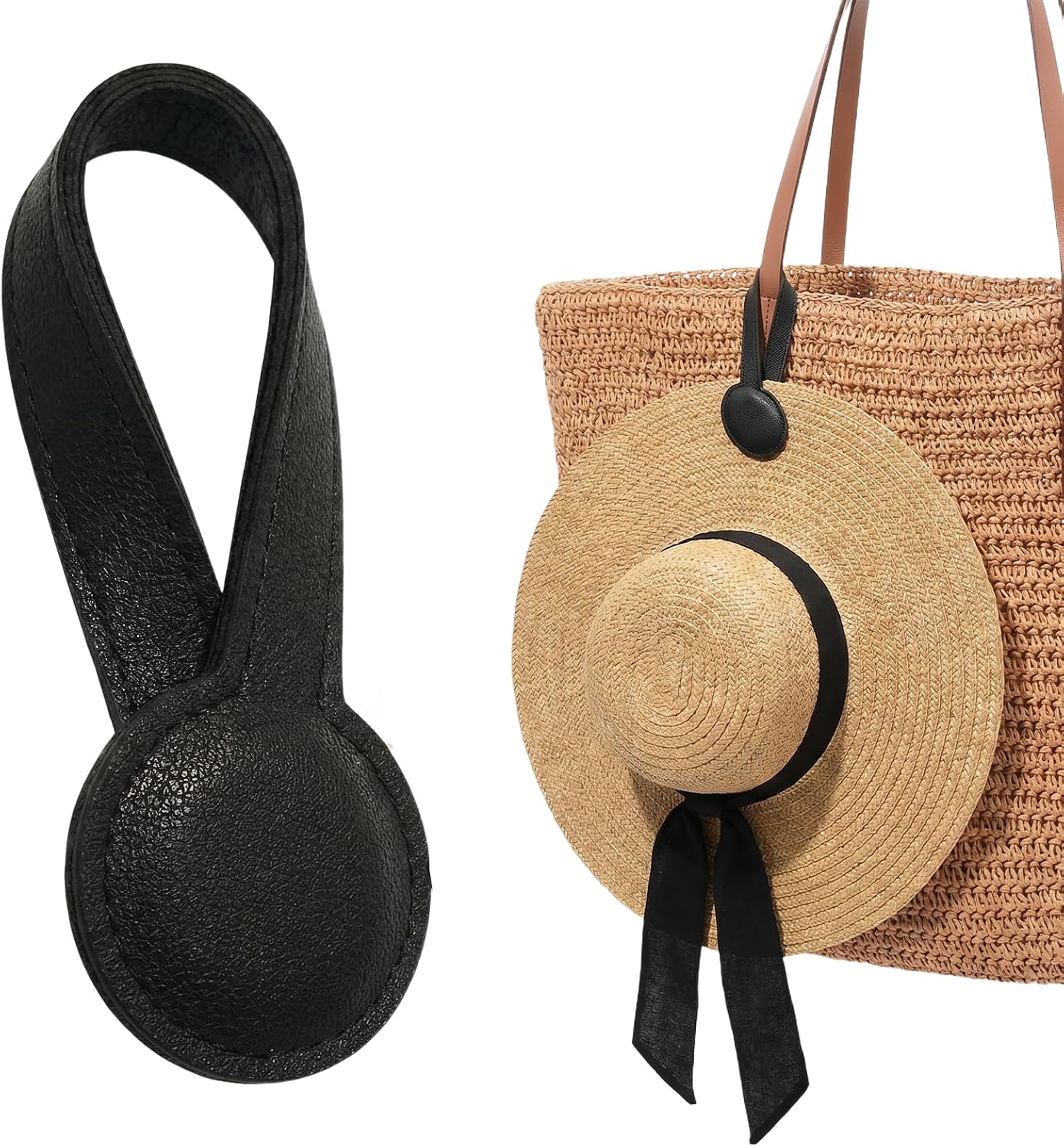 Magnetic Hat Clip for Travel on Bag, Magnetic Strap for Tote Bags, Purses, Backpacks, Luggage, Beach Accessories and Vacation Essentials