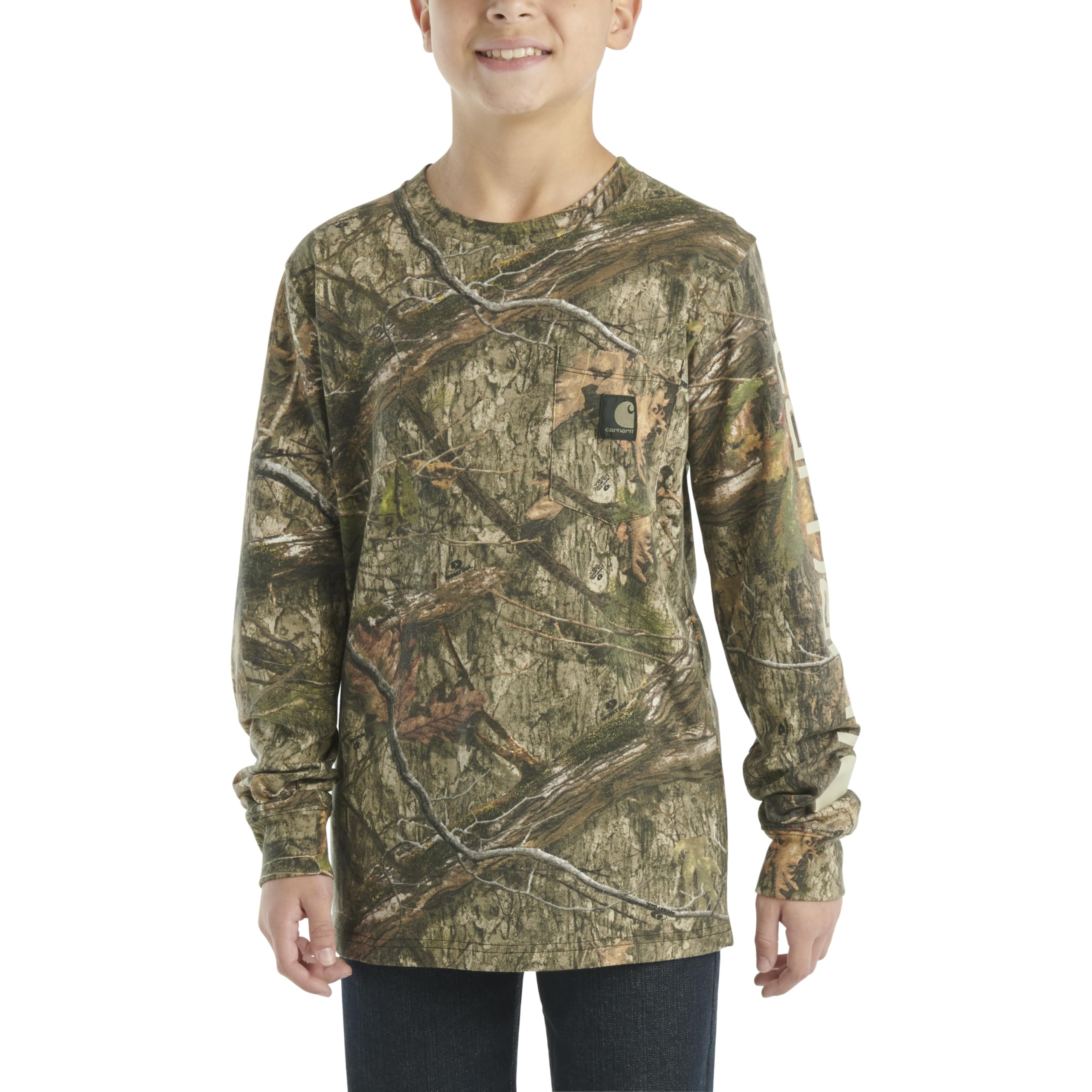 Carhartt Long Sleeve Crewneck T-Shirt with Pocket Bambini e Ragazzi