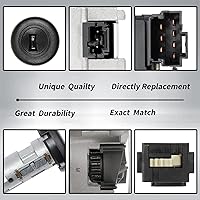 Vista 4 de Conjunto de encendido Interruptor del cilindro de bloqueo y carcasa del cilindro e interruptor de arranque Reemplazo para vehículos Chevy