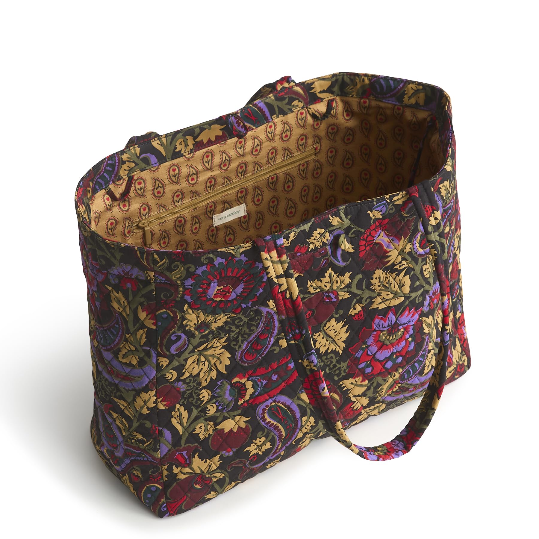 Vera Bradley Hochwertige Hathaway-Tragetasche aus Baumwolle