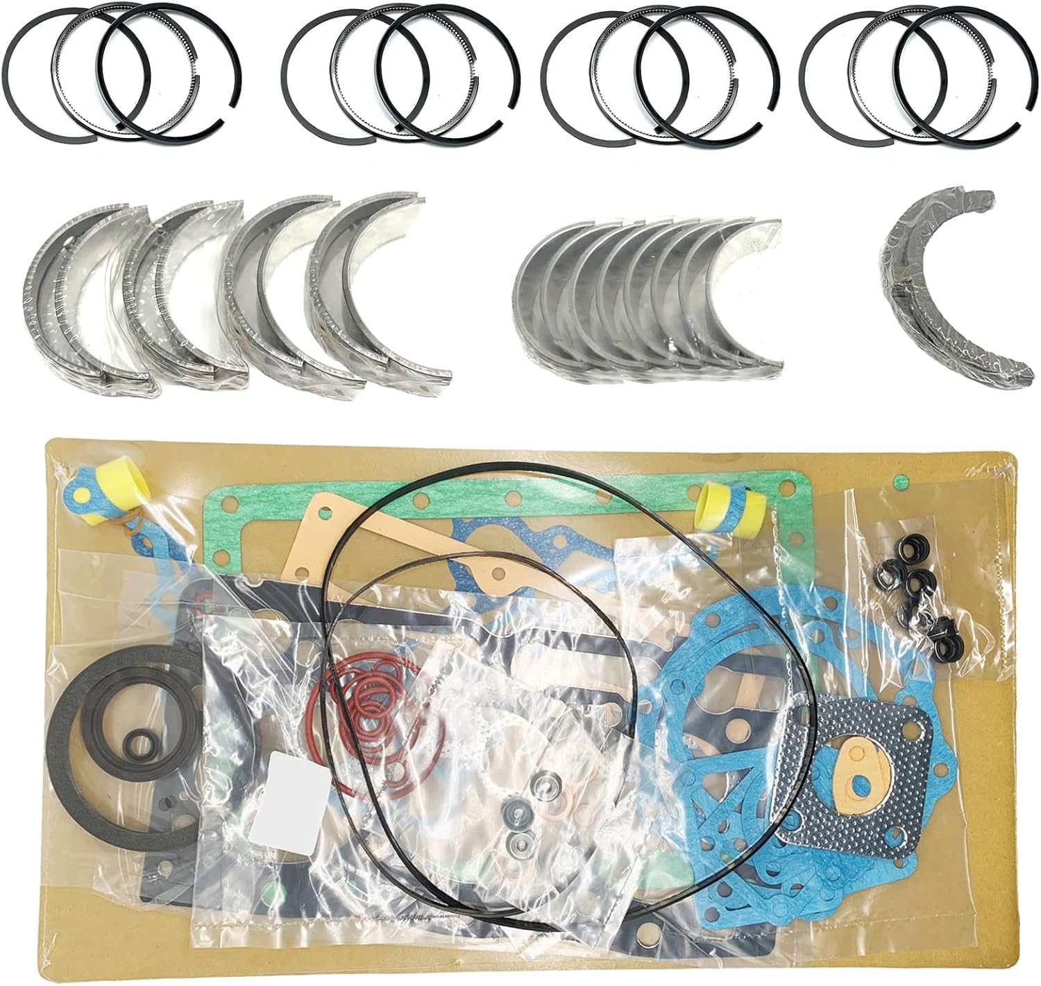 V2403-M-DI Gasket Kit+Bearing Kit+Piston Rings Set for Kubota V2403-M-DI Engine