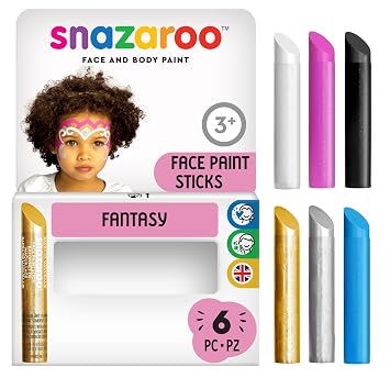 Snazaroo Face Painting Sticks, Set of 6, Fantasy