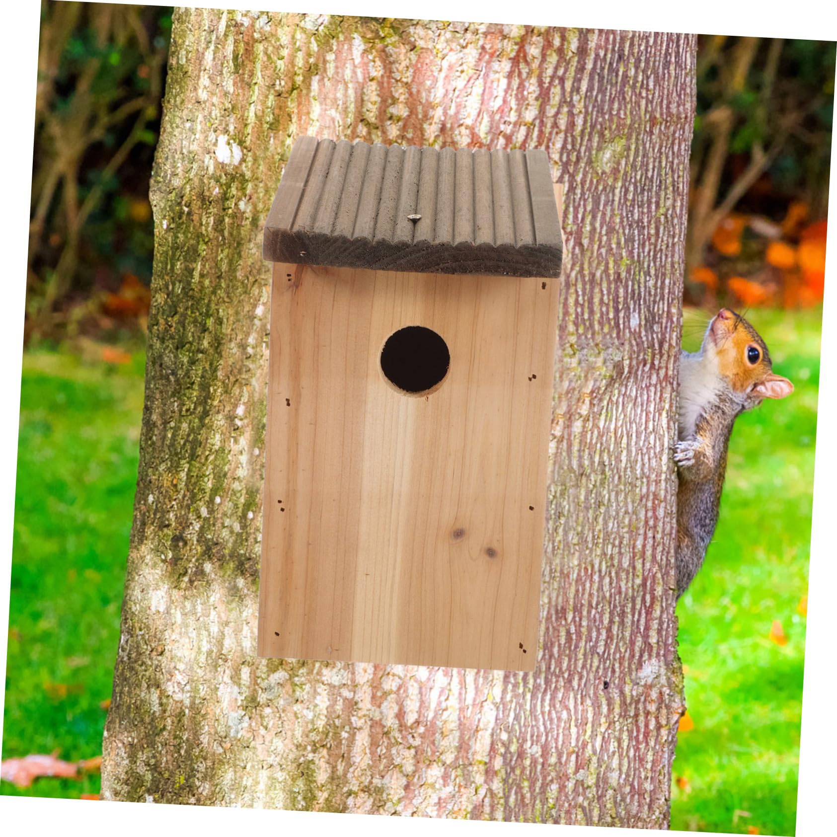 TOYANDONA Hängendes Vogelhaus Aus Holz Vogelnest Nistkasten Für Draußen Schlafnest Für Vögel Terrassen Vogelhäuschen Hinterhof Vogelbedarf