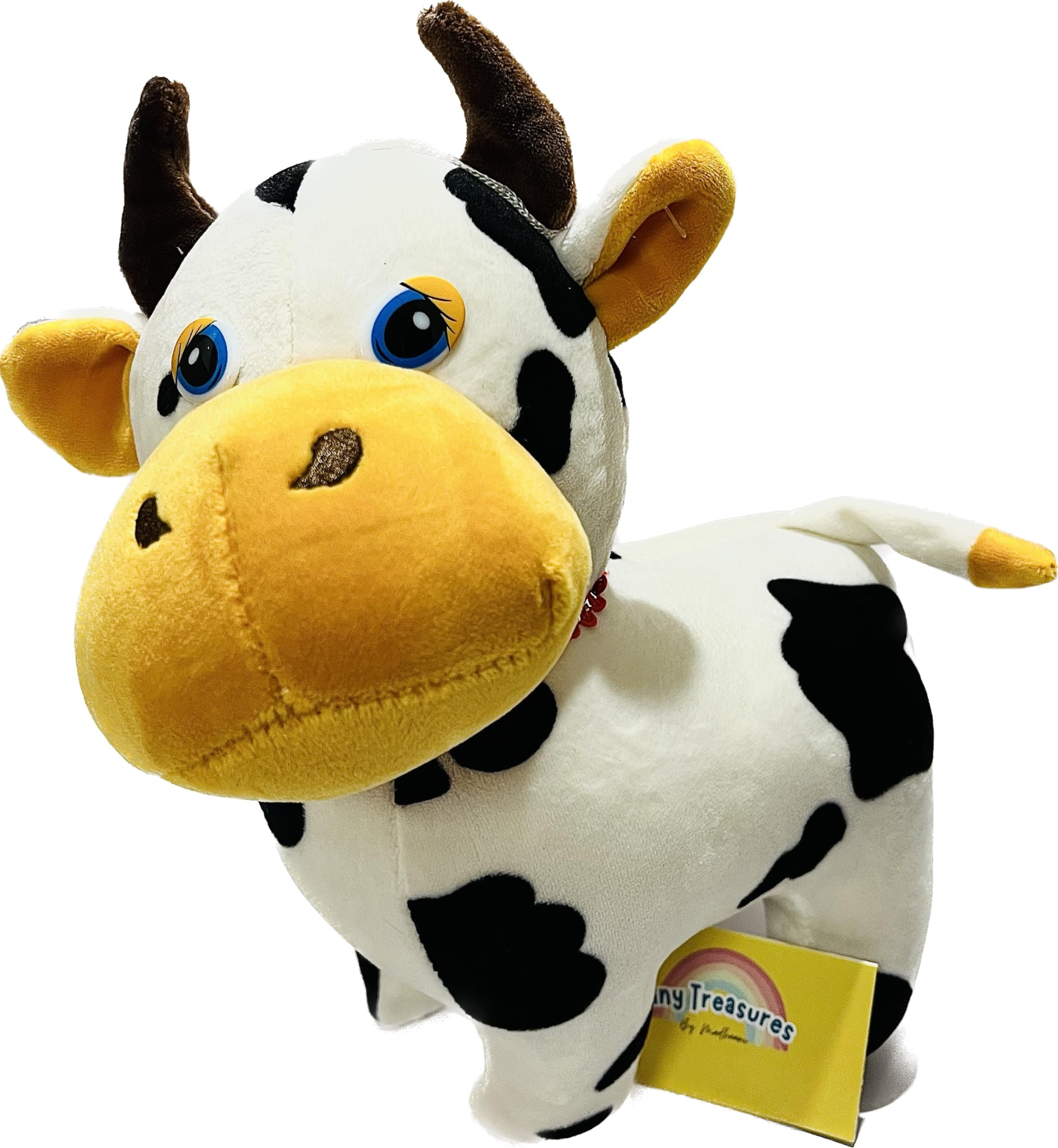 Spotted Cow Stuffed Bell Sound Animal | Huggable Cute Soft Plush Toy for Kids/Boys/Girls/Best Birthday Gift | Domestic Animal(11 inch) (B0CTHYQ35Z) Amazon Price History, Amazon Price Tracker