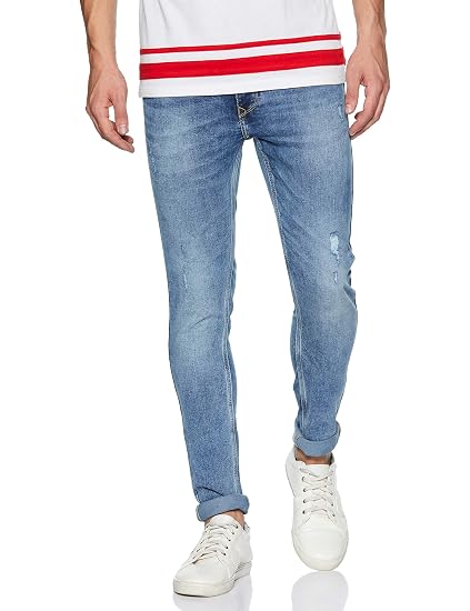 Spykar Men's Skinny Fit Jeans at Amazon 