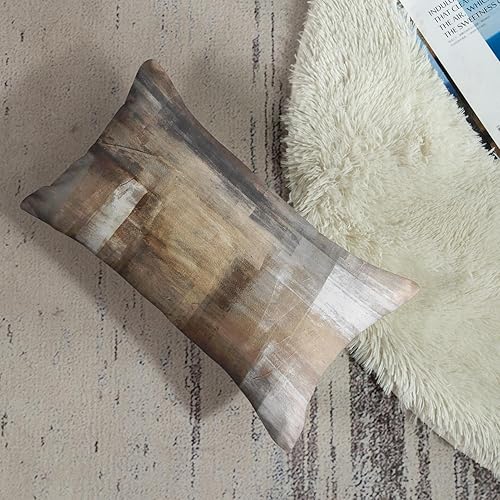 Vista 144 de Britimes Fundas de almohada modernas para decoración del hogar, 18 x 18 pulgadas, juego de 2 fundas de almohada decorativas, fundas de almohada Gris