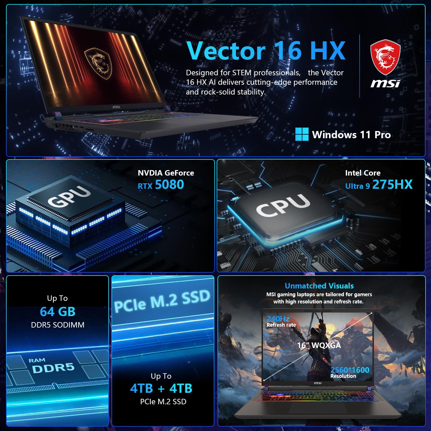 Amazon.com: MSI Vector 16 HX RTX 5080 16