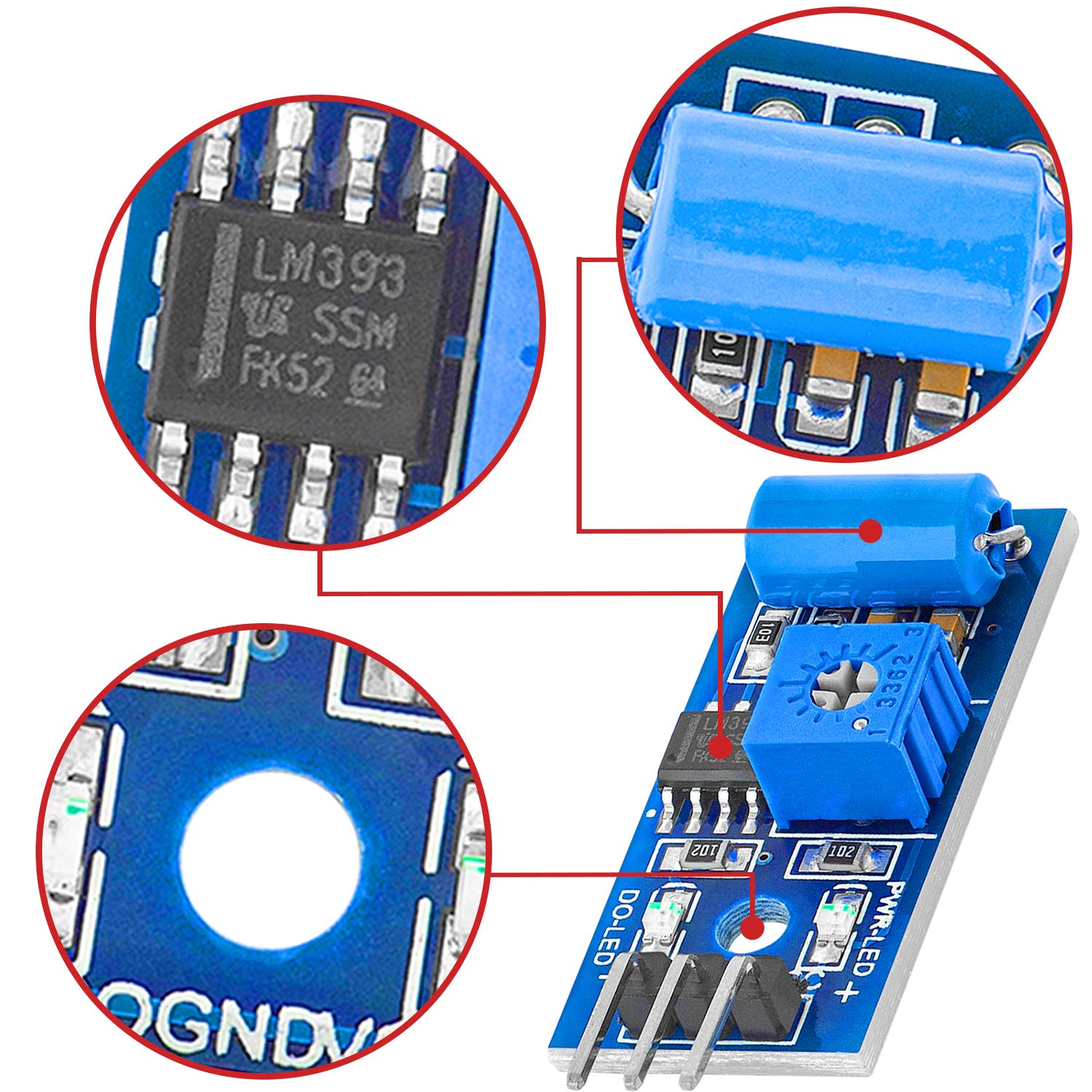 Sensore Vibrazione SW-420 Con LM393 Per Arduino - 3.3-5V - Modulo Allarme
