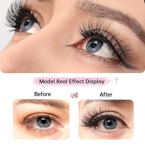 Miniatura 4 de SONAFEEL Pestañas de ojo de aspecto natural 3D visón pestañas naturales 0.591 in 12pares de ojos de gato ligeras reutilizables pestañas postizas