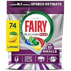 Offerta Fairy 30 Minuti Miracle Pastiglie Lavastoviglie, 74 Caps, Limone
