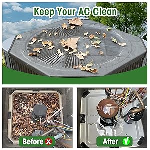 Air Conditioner Covers for Outside units, 36 x 36 Central Air conditioner Covers for Outside, Fits Most Central AC Units, Top Protection Defender DesignMesh36 x 36