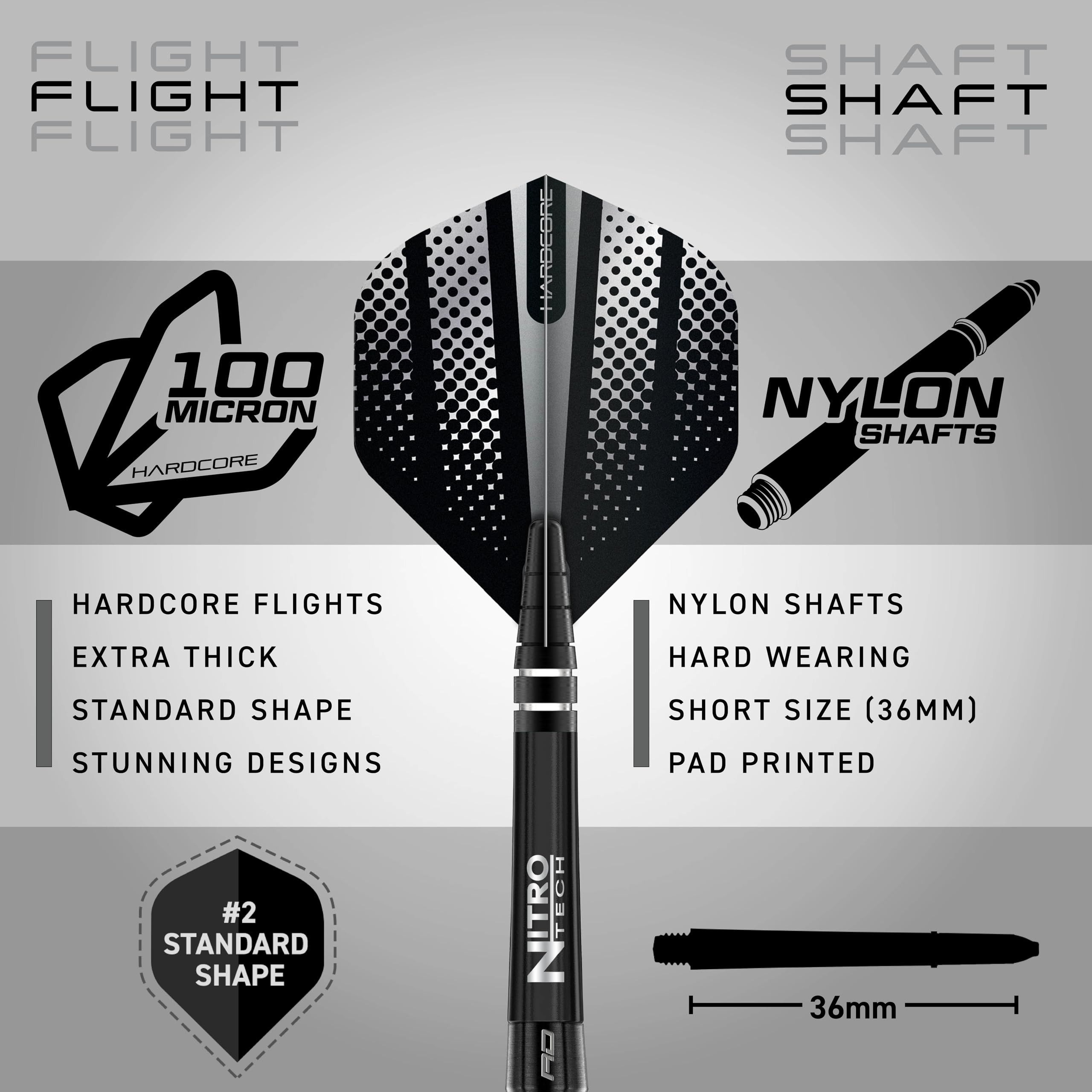 RED DRAGON Razor Edge Extreme 24 Gram profesjonalny zestaw rzutek wolframowych z lotkami i łodygami
