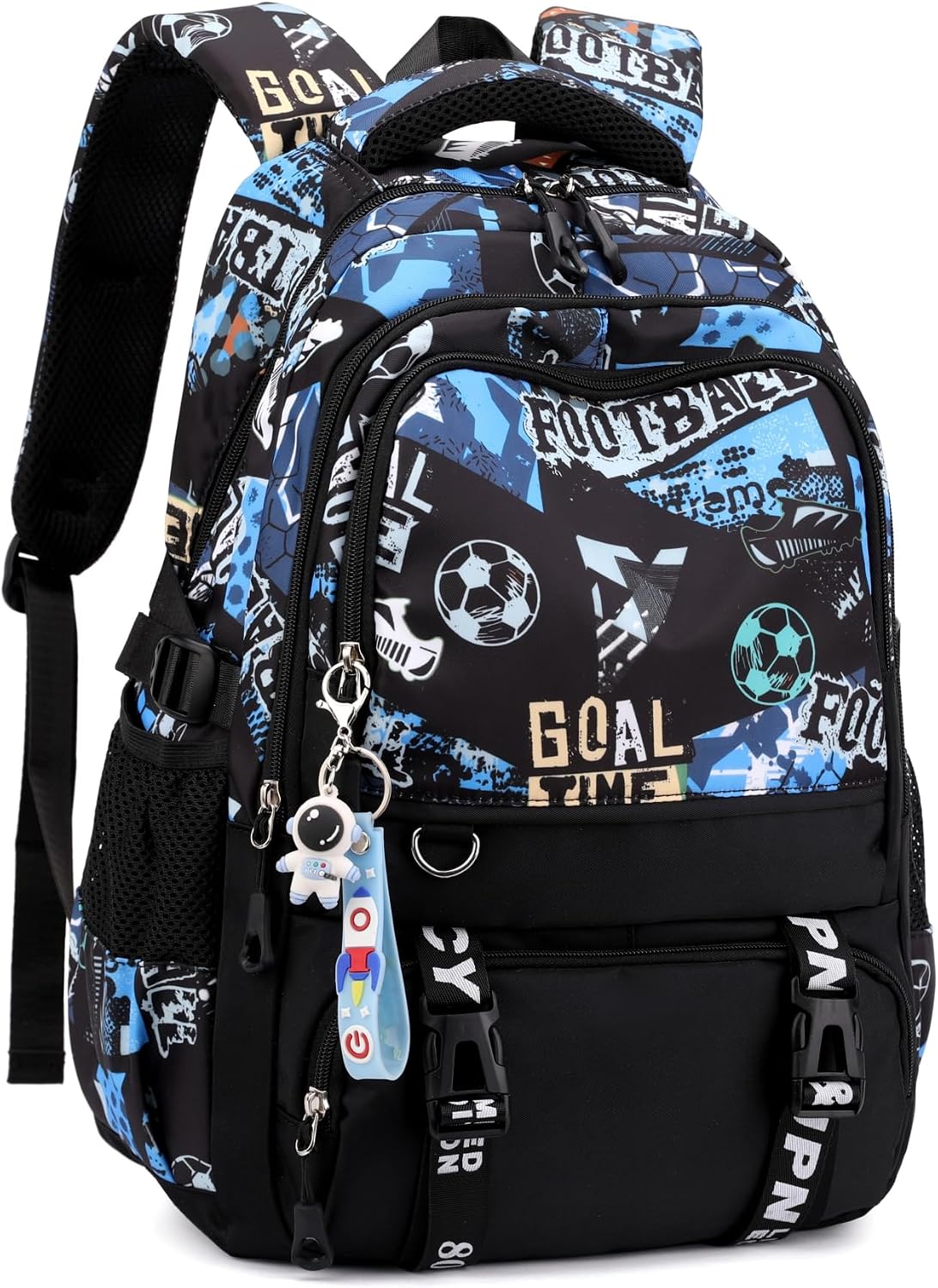 RTBBCKS American Football Backpack For Boys And Girls - Classic School Bag With Reflective Strips, 15.3" Laptop Compartment - View #2