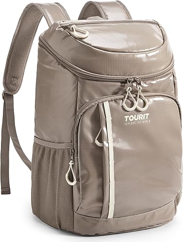 TOURIT Cooler Backpack 30 Cans Lightweight Insulated Backpack Cooler Leak-Proof Cooler Bag Large Capacity for Men Women to Picnics, Camping, Hiking, Beach, Park or Day Trips