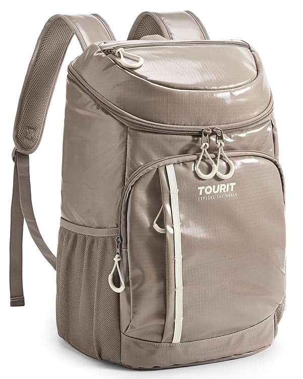 TOURIT Backpack Cooler Insulated 30 Cans, Lightweight Leak Proof Travel Cooler Bag, Soft Waterproof Cooler Backpack for Men Women, Camping Hiking Beach Travel Picnic by TOURIT - Used condition - US$22.90