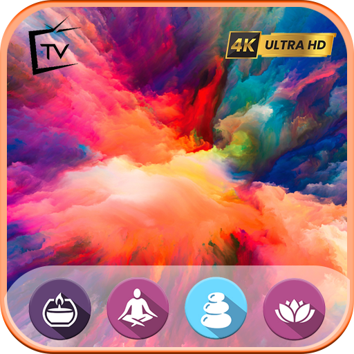 Colorful 4K Screensaver 4K Colors with Relaxing Music Screensavers for