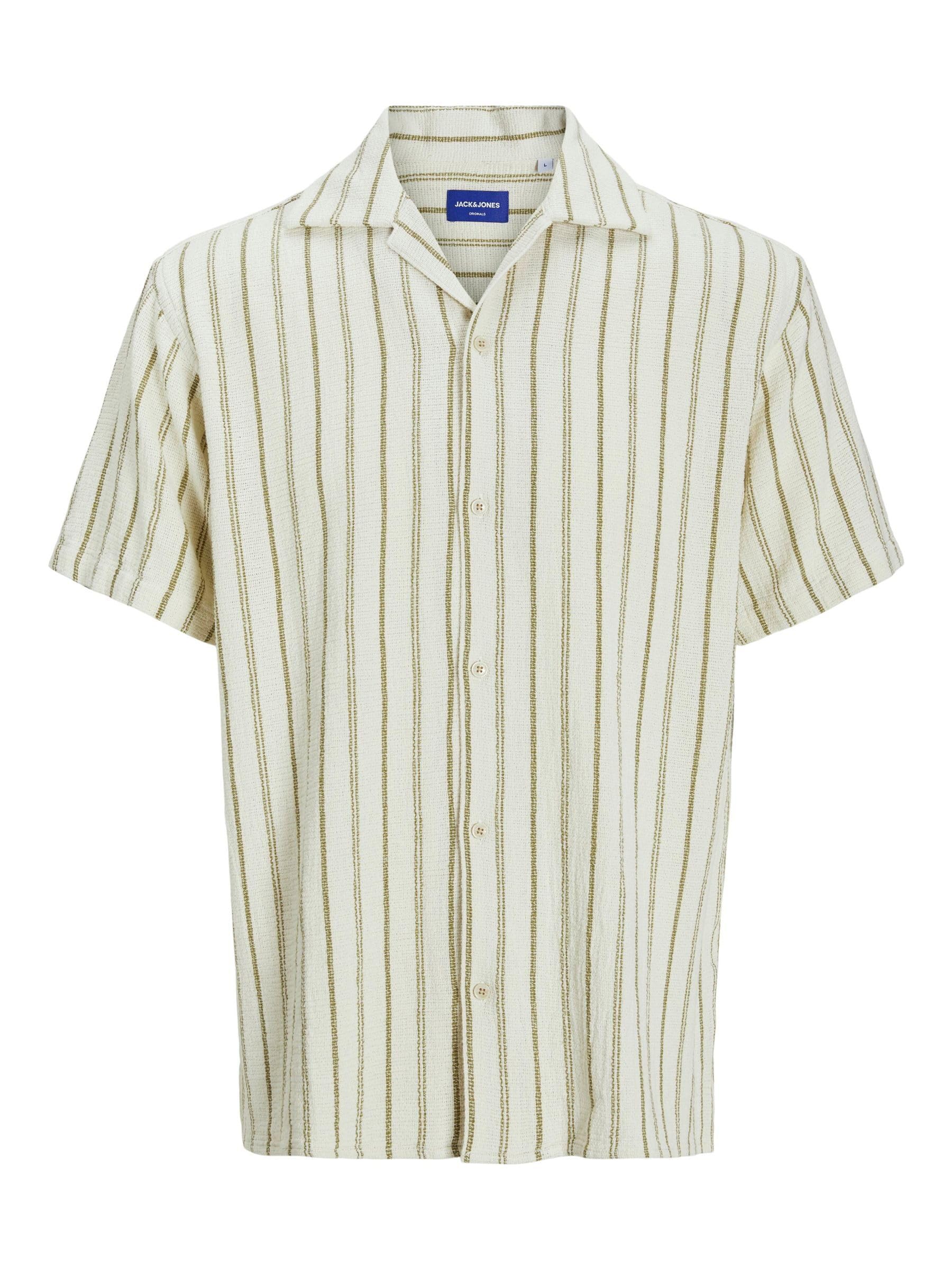 Jack & Jones Herren Jorcoba Stripe Resort Shirt Ss Sn Jorcoba Stripe Resort Shirt Ss Sn (1er Pack)