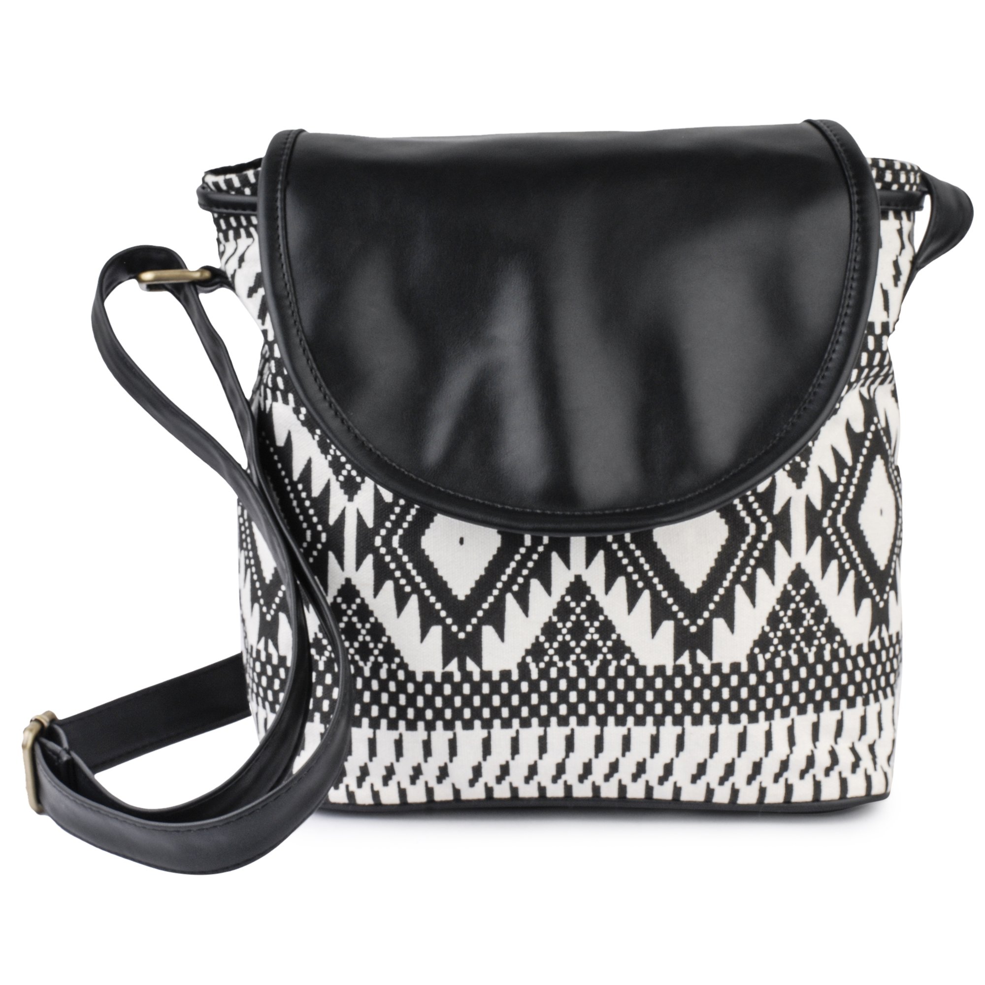 Lychee bags Women Canvas/PU Amie Sling Bag for Girls (Black, Brown) (Black, camel) (B00XDX0OKW) Amazon Price History, Amazon Price Tracker