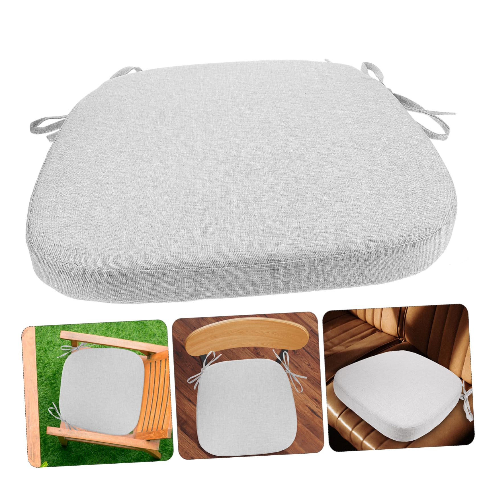 Cabilock Cojín para Silla Elevadora Cojines De Silla De Viscoelástica Cojín De Yoga Cojín De Asiento Cuadrado Asiento Elevador Cojín Grueso para Silla Niño Pequeño Herradura Esponja