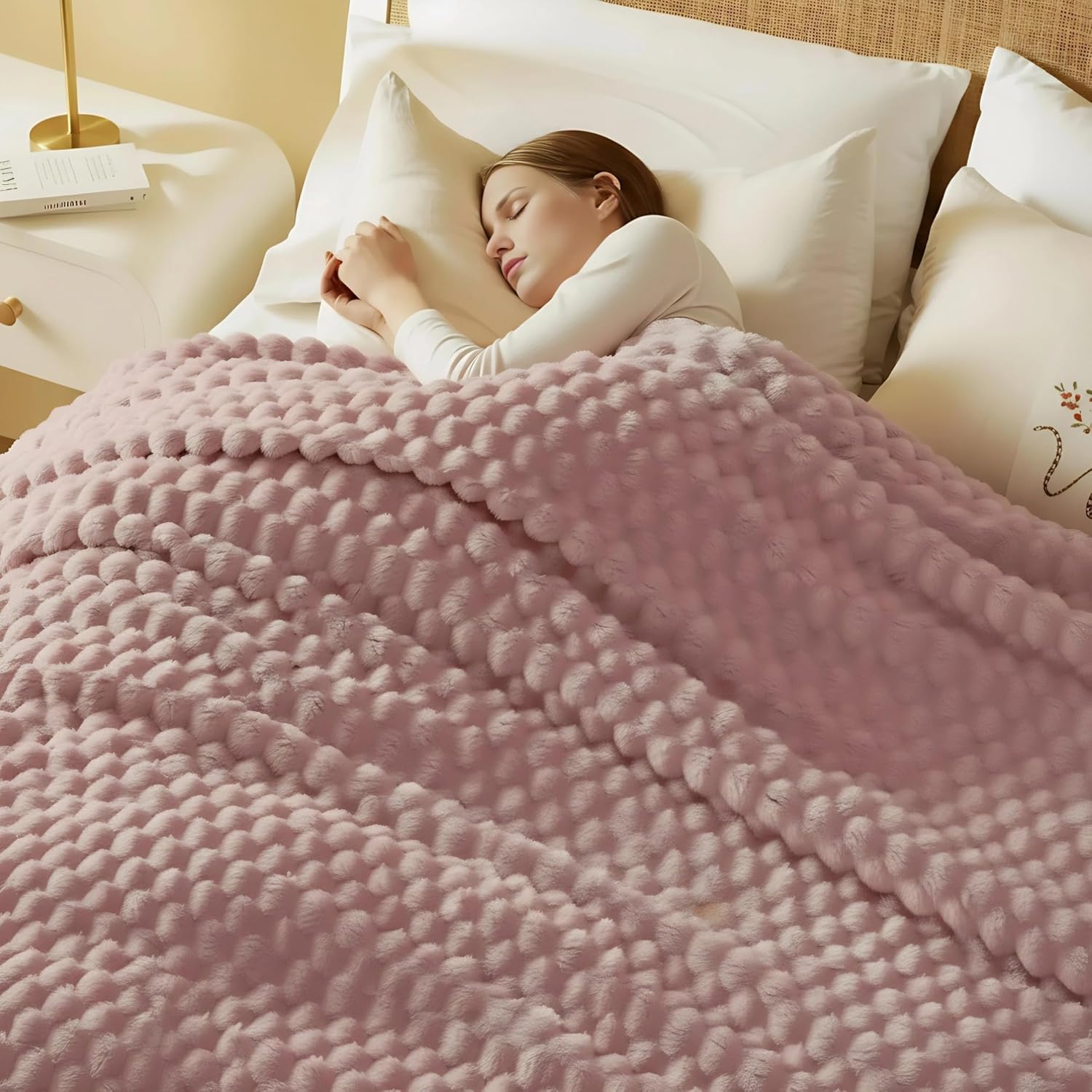 GarveeHome Heated Blanket Electric Blanket Full Size 72 in x84 in, 10 Heating Levels & 10 Hours Auto Shut Off, Cozy Soft Fleece Fast Heating Blankets Gift, Machine Washable, Pink