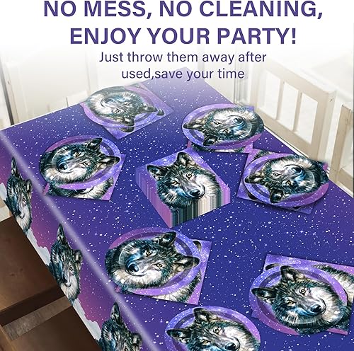 Vista 90 de Qyeahkj Platos de decoración de fiesta de cumpleaños de fútbol, servilletas, suministros de mantel, suministros para 24 invitados, vajilla