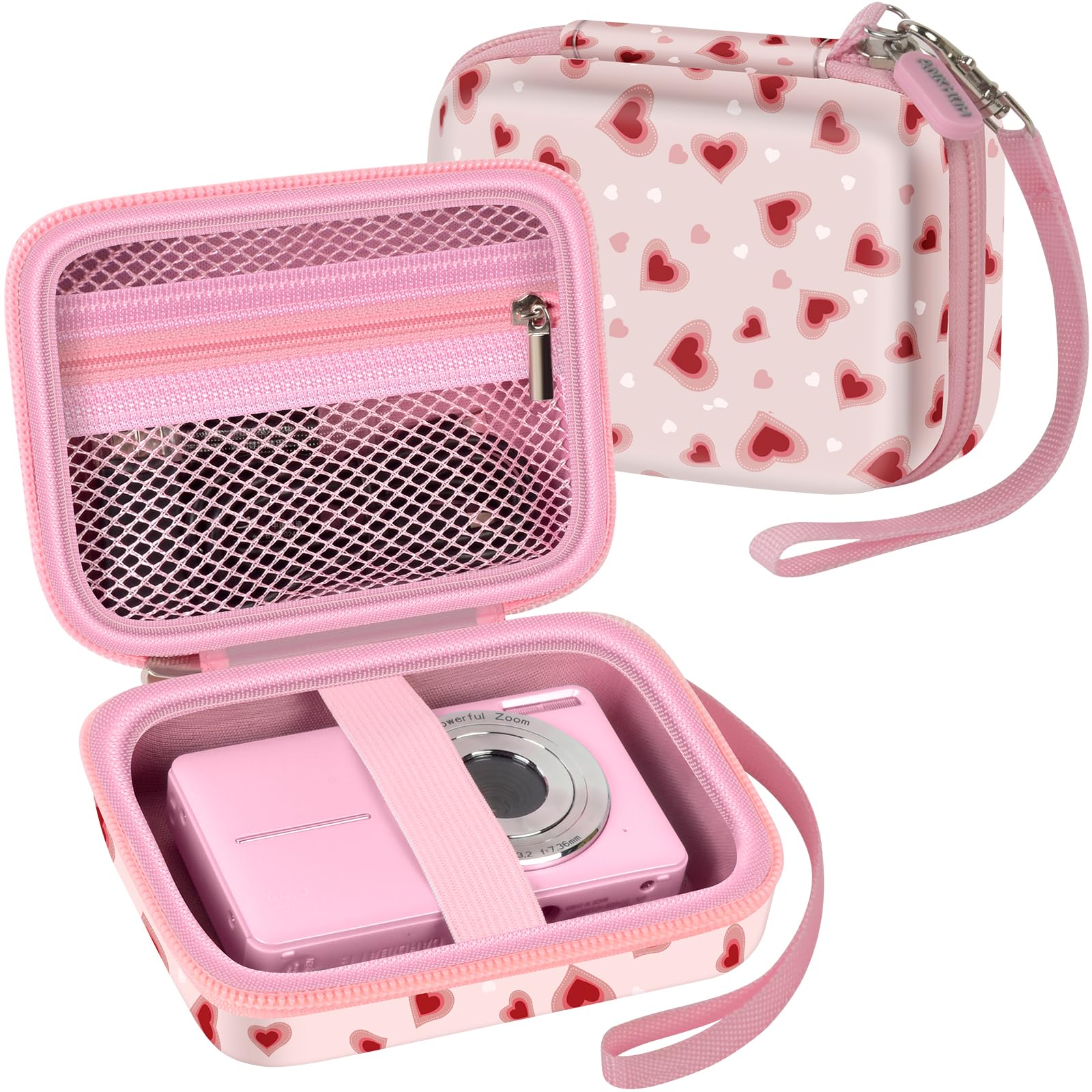 ANKHOHDigital Camera Case for CAMKORY/for VAHOIALD FHD 1080P/ for Kodak/for YISENCE for IWEUKJLO for Nsoela Kids Video Cameras Storage Holder (Box Only)