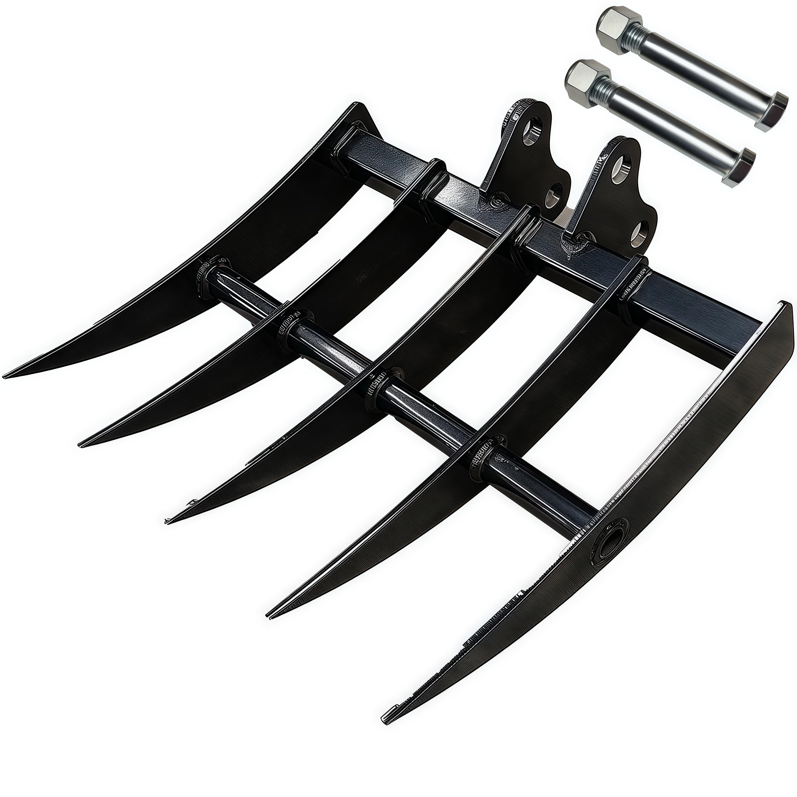Accesorio de rastrillo para mini excavadora y retroexcavadora hidráulica ancha, inclinable para máquinas de 0.8 a 2 toneladas, diámetro
