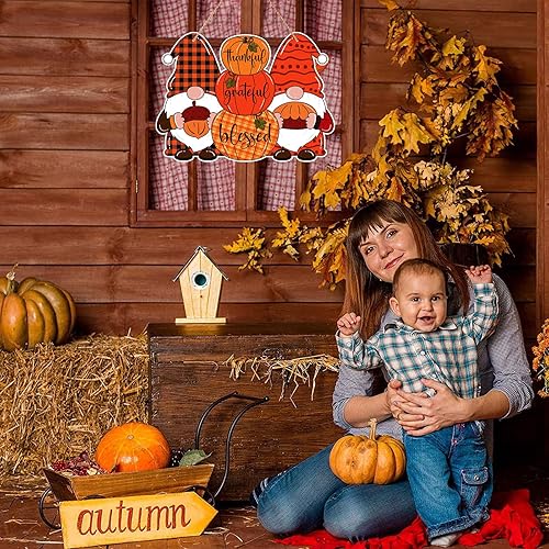 Miniatura 3 de PETCEE Decoración reversible de otoño de Acción de Gracias, decoraciones de Halloween para el hogar, interior y exterior, corona de Halloween,