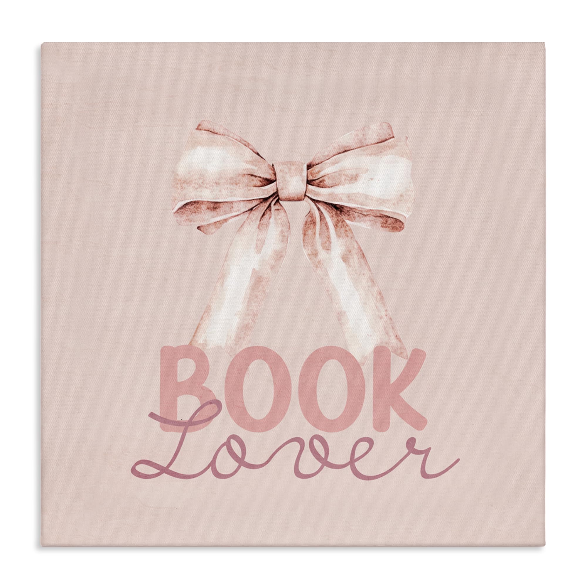 'Blush Pink Book Lover'| Canvas Art