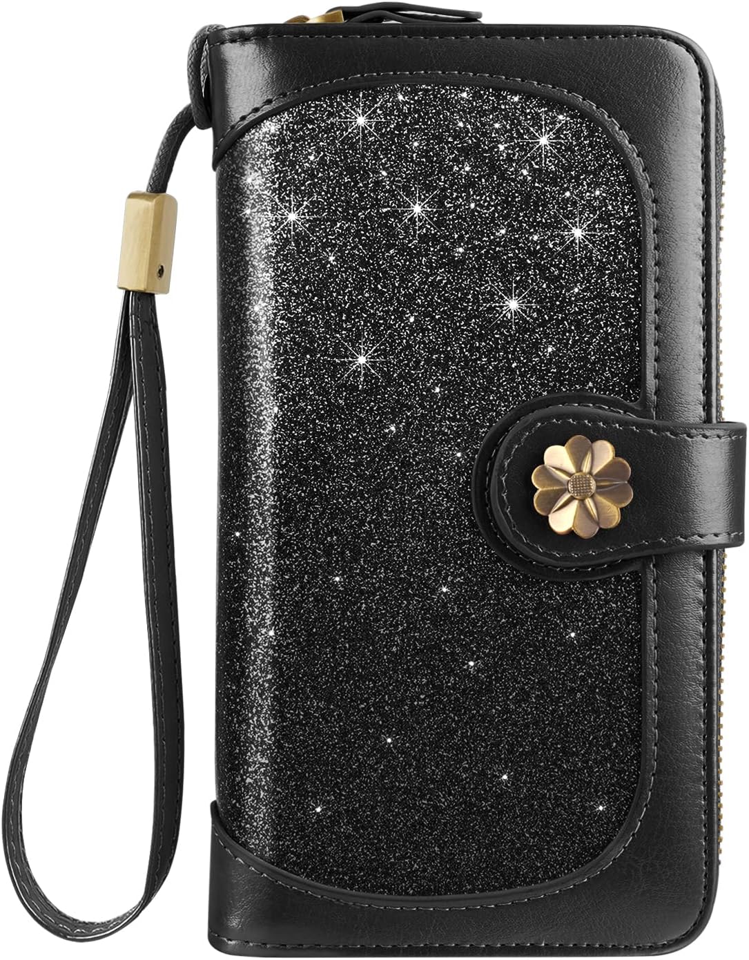 Coco Rossi Wallets for Women Multi Card Holder Wallet Clutch Wallet Card Holder Organizer Ladies Purse with Wrist strap Purse