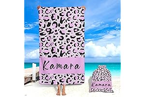 Personalized Leopard Print Beach Towel: Your Ultimate Beachtime Companion