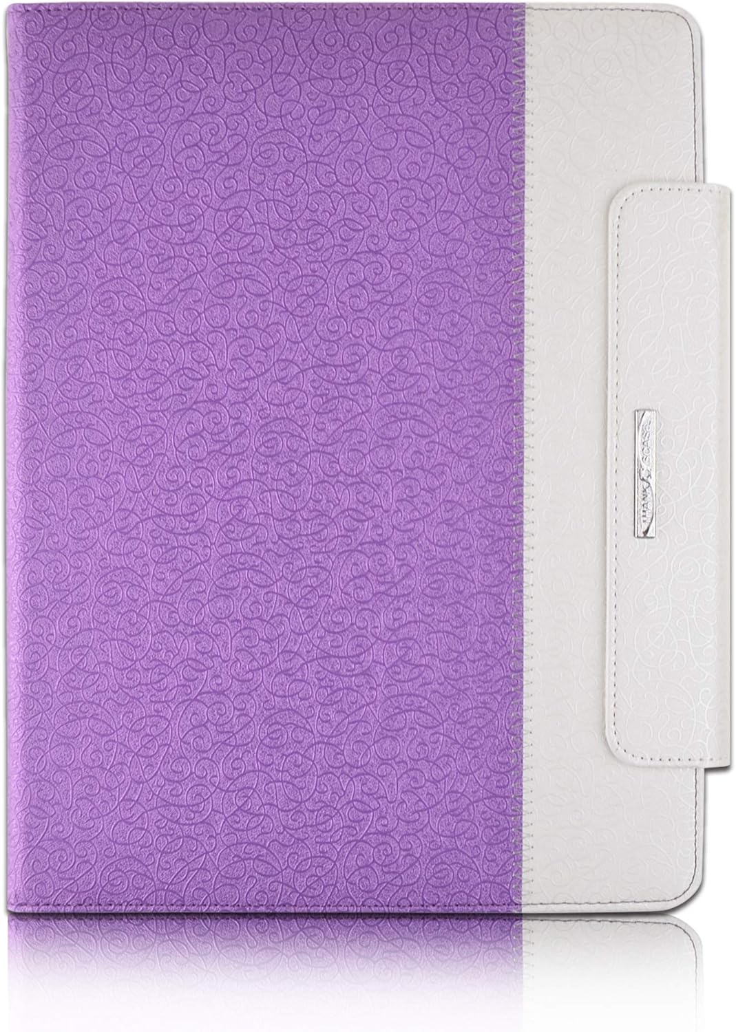 Gеt Pорulаr оƒƒеr Thankscase Compatible for iPad Pro 12.9 2020/2018, Rotating Smart Case for iPad Pro 12.9 3rd / 4th Gen with Elastic Pencil Holding Ring, Wallet Pocket, Hand Strap (Victorian Purple)