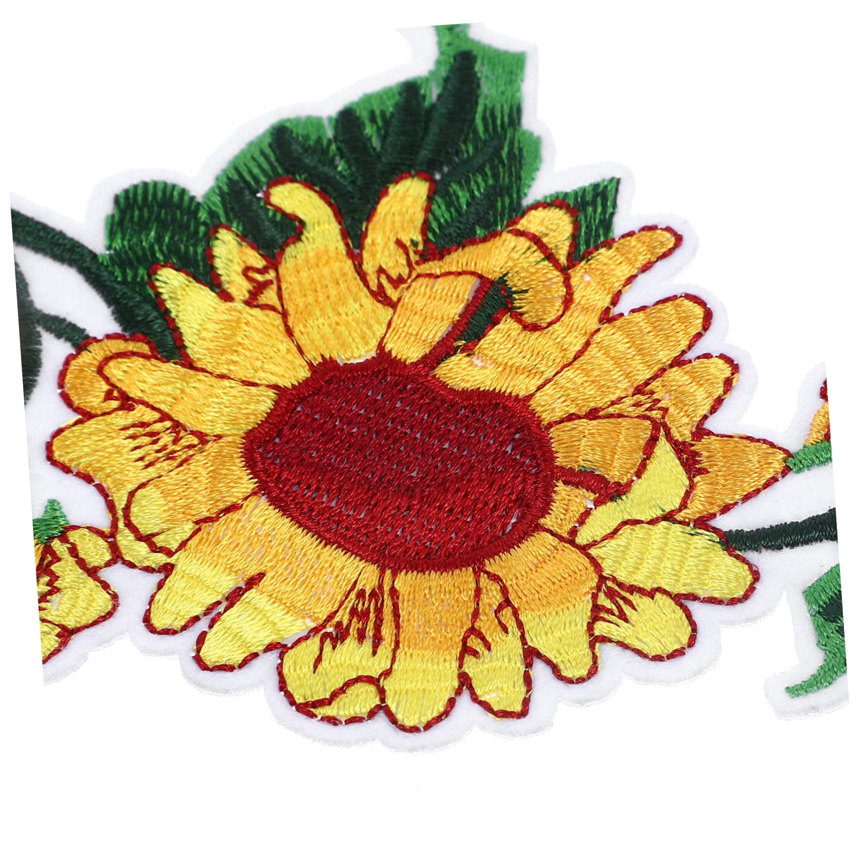 SHINEOFI 3 Sets Sonnenblumen Stickerei Bügelflicken Pailletten Kleider Stoffflicken Flicken Für Kleidung Bestickte Fat Quarters Stoffbündel Nähaufkleber Flicken Für Jacken Hüte