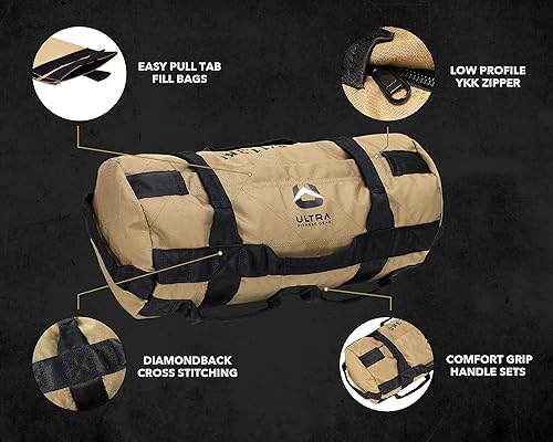 Miniatura 5 de Sacos de arena para ejercicio Ultra Fitness  Bolsa de arena resistente, entrenamiento de fuerza funcional, ejercicios de carga dinámica, crossfit,