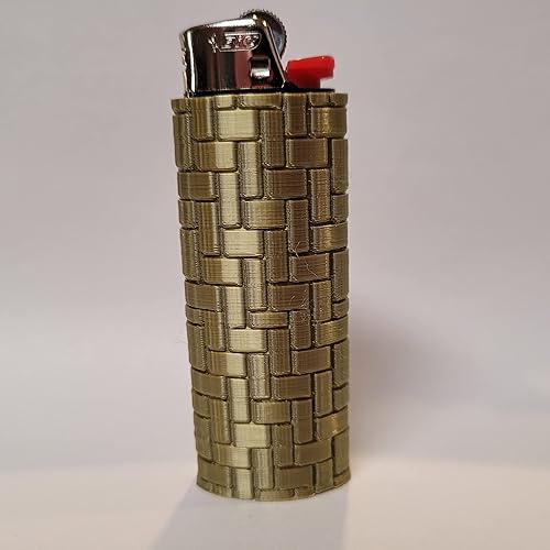 Vista 3 de Abstract Tile Art Lighter Case (Shiny Purple)