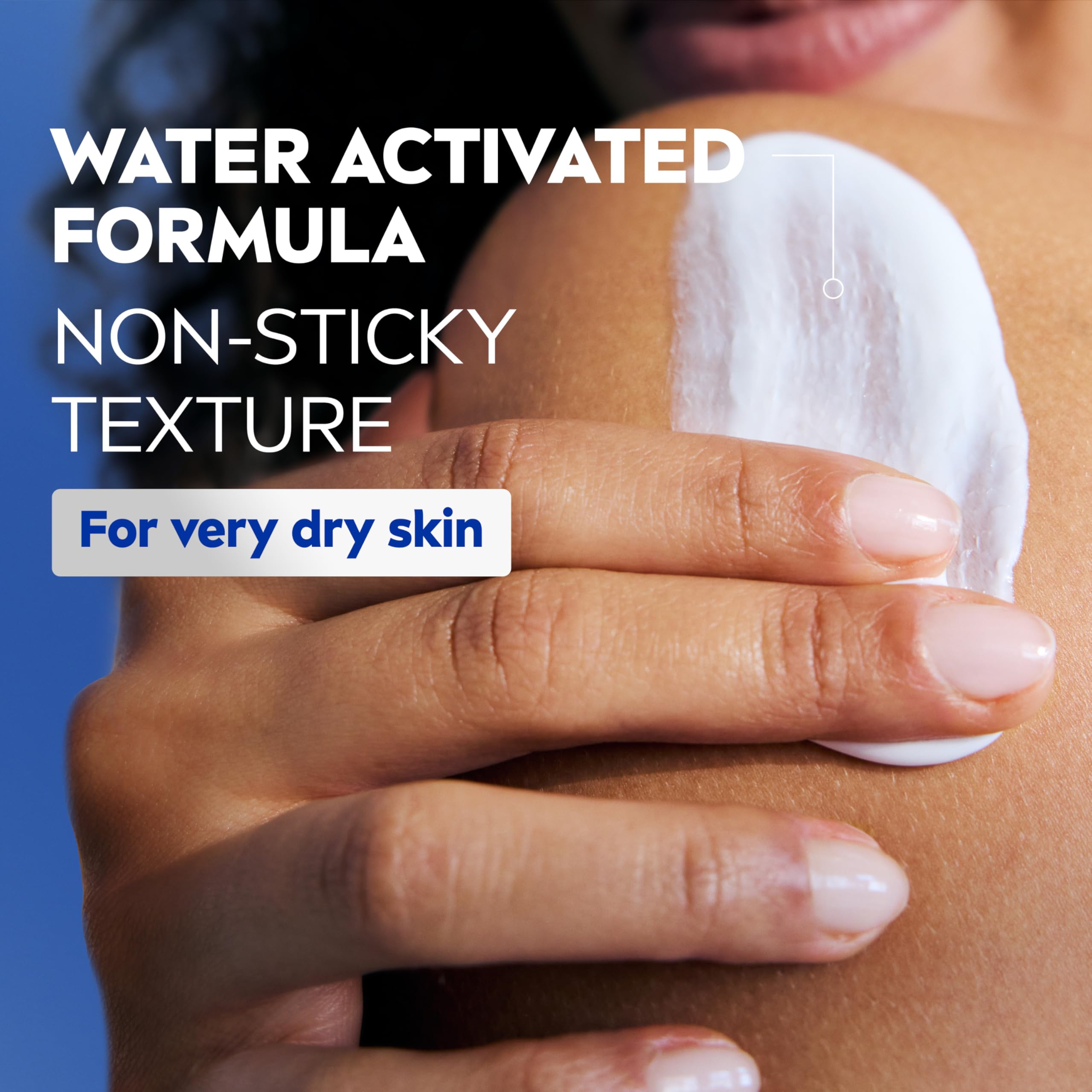 NIVEA Nourishing In Shower Lotion, Water Activated In Shower Moisturizer for Dry to Very Dry Skin, 13.5 FL OZ Bottle: Almond 13.5 Fl Oz (Pack of 3)